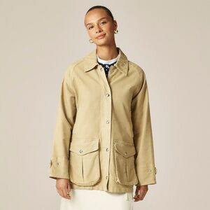 BNWT J.Crew well Broken-in Barn Jacket Coat in brushed chino made MEDIUM $228!